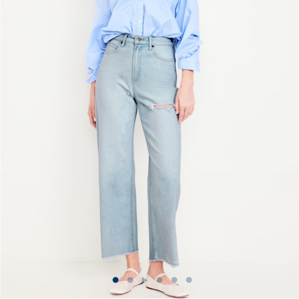 Old Navy Extra High Waisted Wide Leg Crop - 6P